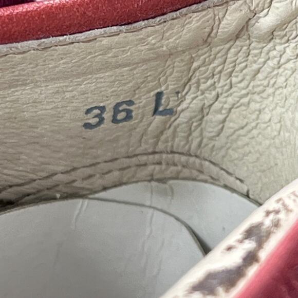 Birkenstock Bartlett Goat Leather High Top Shoes Red 450351 Women 5/EU 36 NWB - Picture 9 of 10